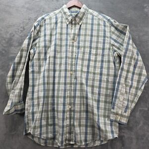 Beretta Multi- Check Button Down Plaid Men's Size L Outdoor Comfort Gorpcore...